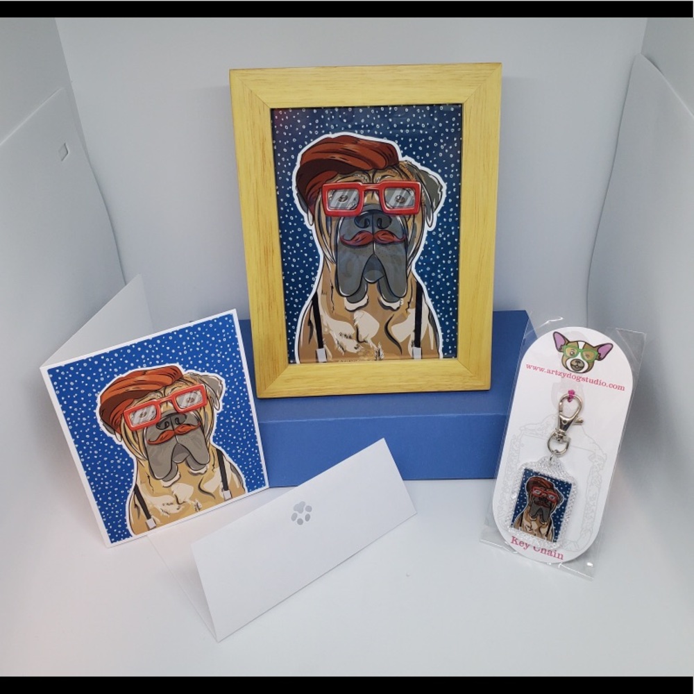 Mastiff Dog Gift Set